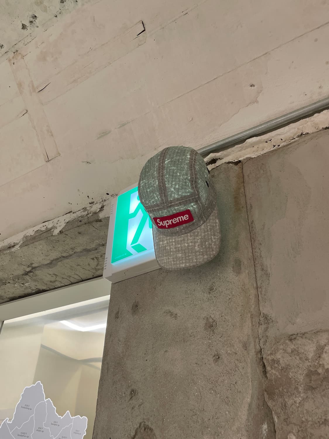 슈프림 23F/W 스톤 디스트레스드 립스탑 캠프캡 상품이미지1