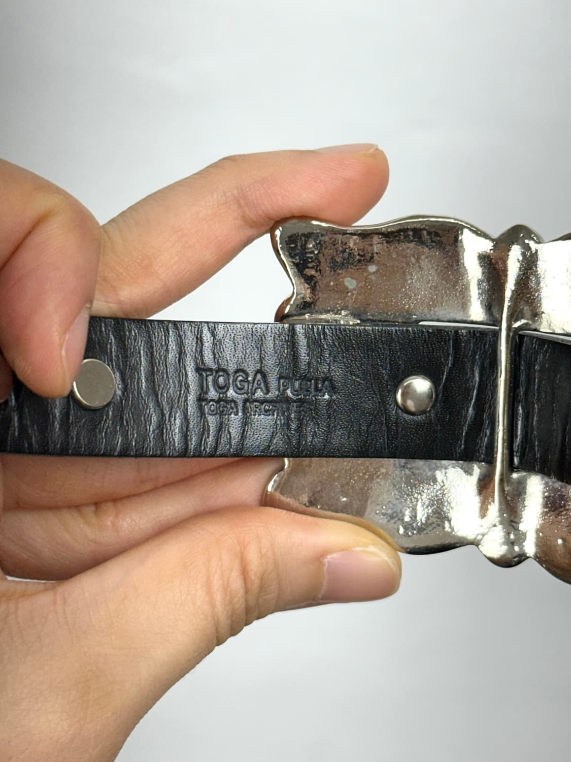 Toga Pulla Western Buckle Leather Bracel 상품이미지5
