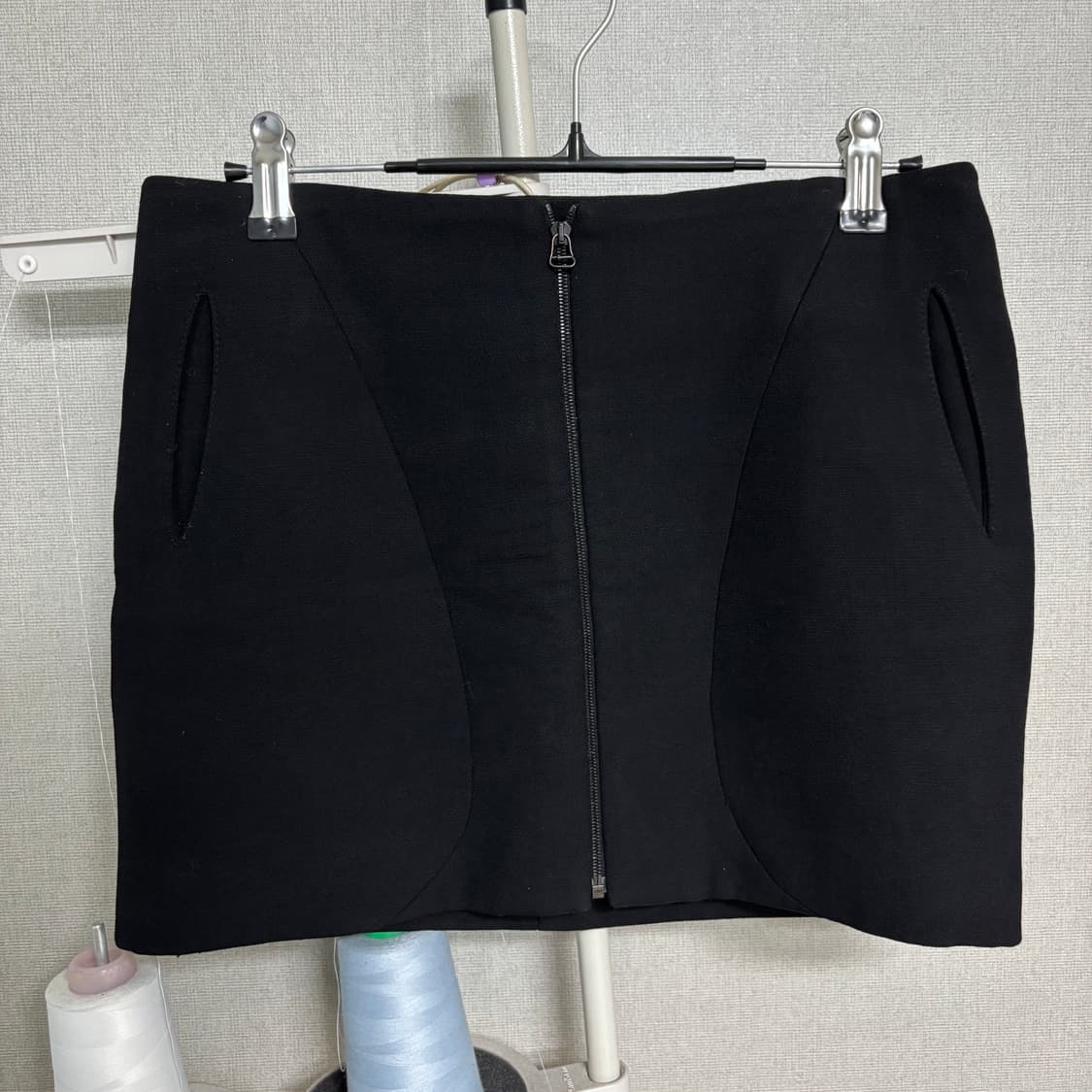 헬무트랭 지퍼 스커트 블랙 상품이미지1