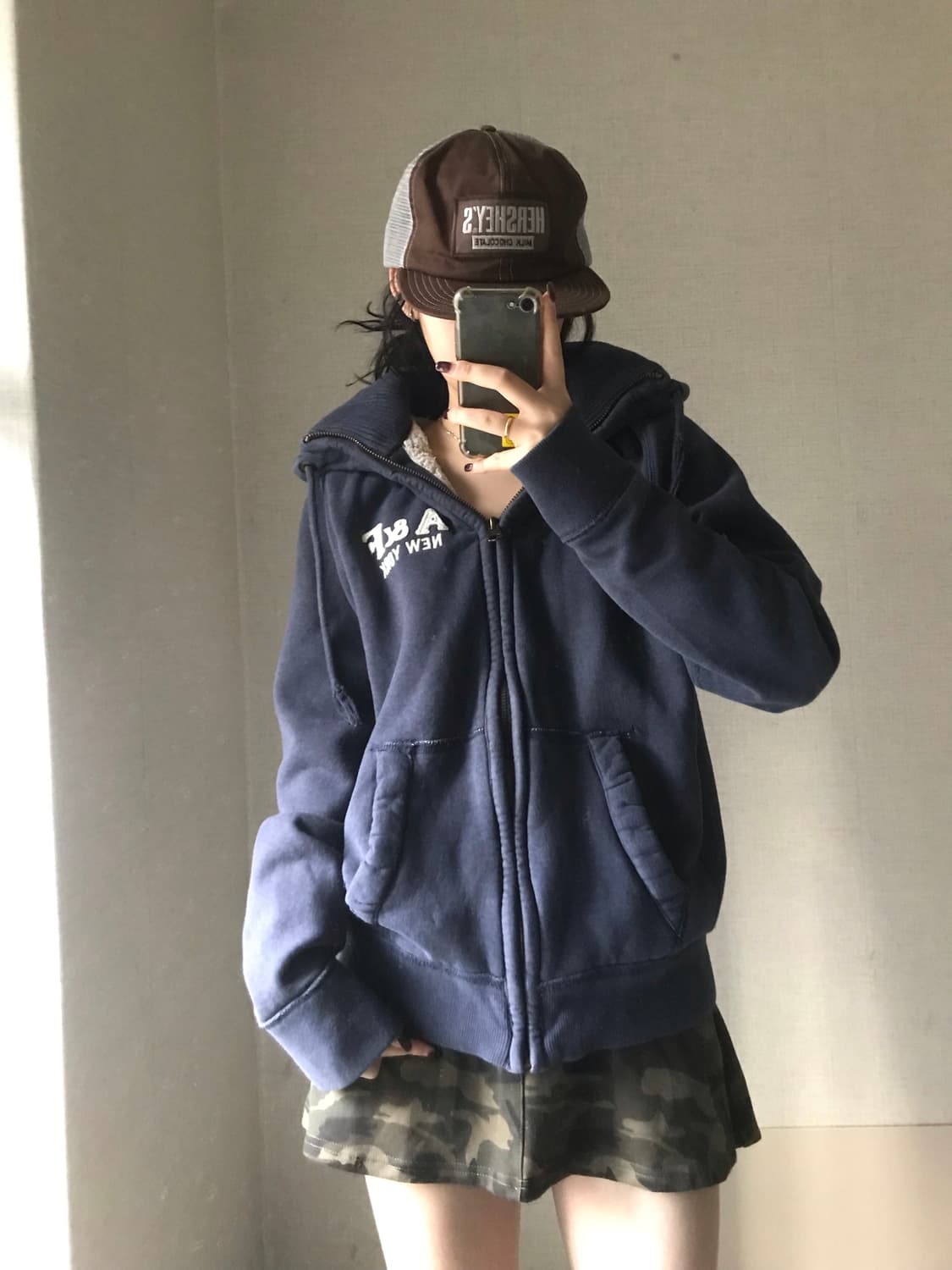 아베크롬비 하이넥 퍼후드집업 상품이미지1