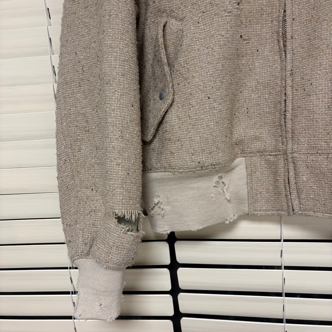 아나크로놈 ANACHRONORM 24fw 데미지 트위드 드리즐러 자켓 2 상품이미지7