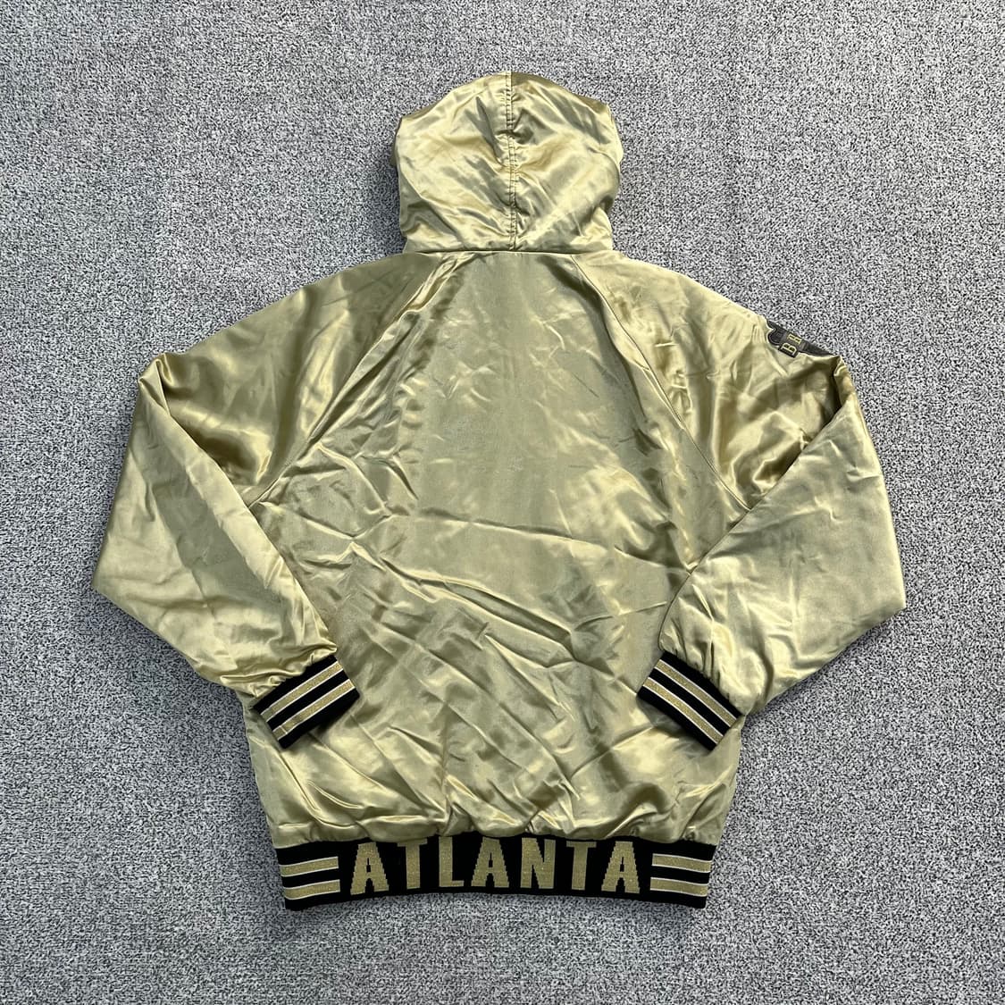 100 엠엘비 레트로 새틴 바시티 자켓 0326M 상품이미지4