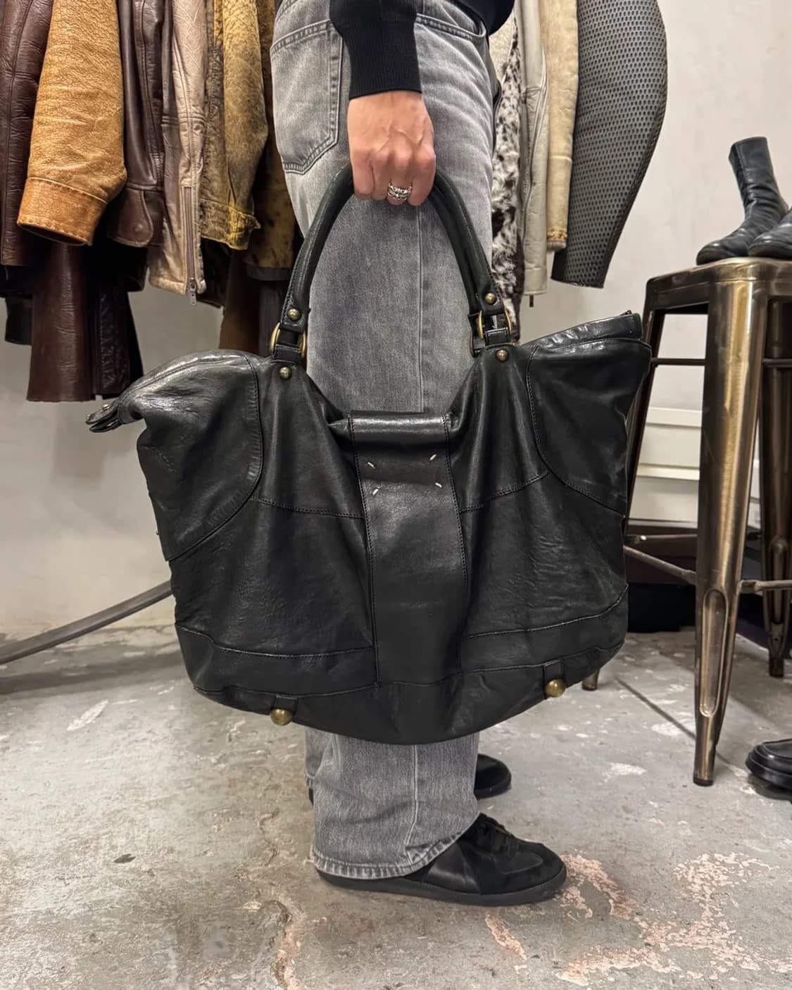 00‘s 마틴 마르지엘라 아카이브 램스킨 보스턴백  상품이미지1