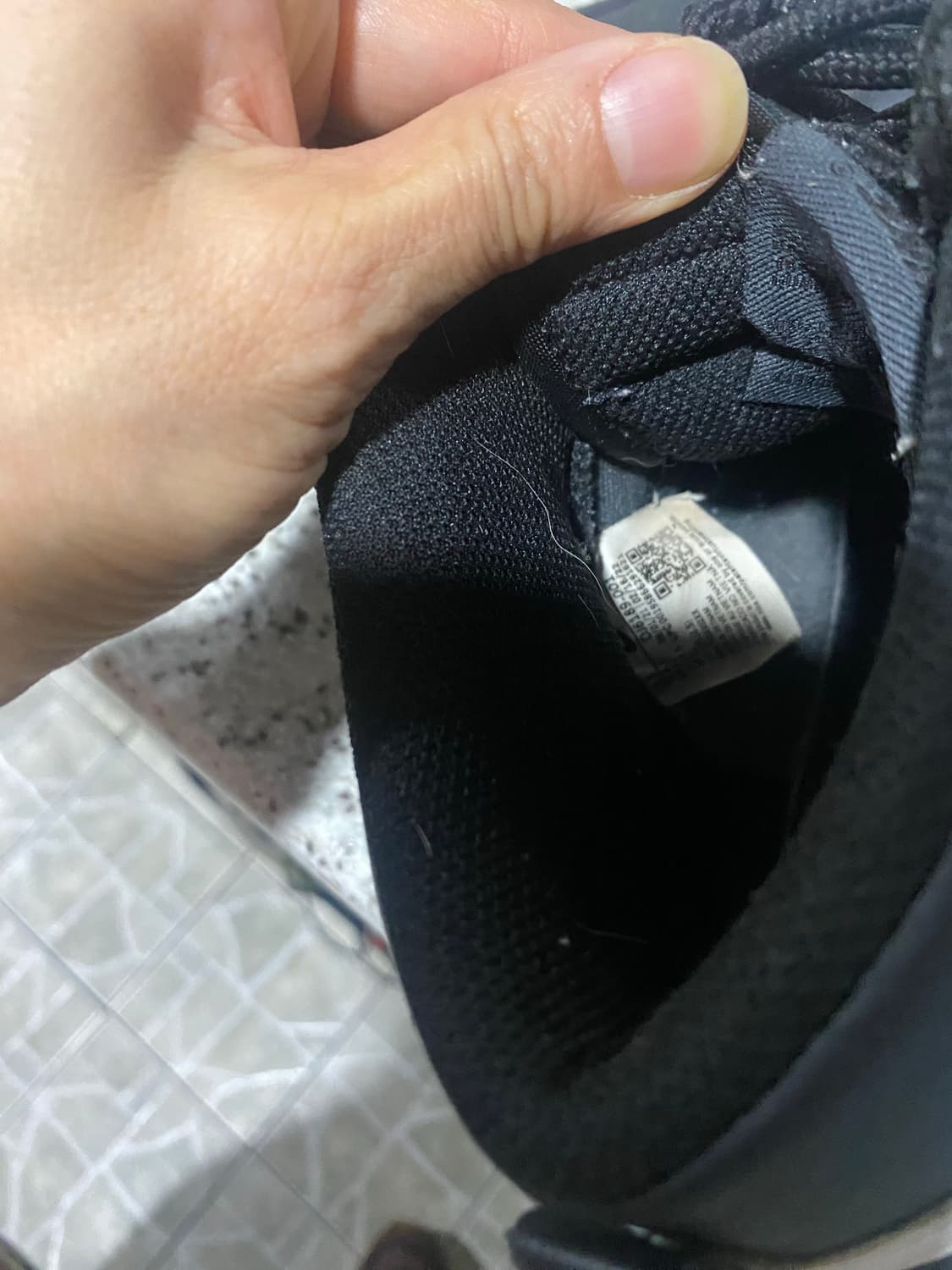 나이키 덩크 하이 블랙/화이트 상품이미지9