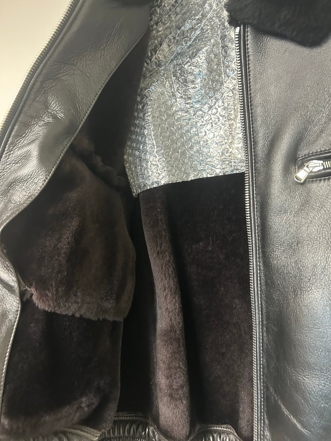 시스템옴므 리얼 무스탕 자켓 신품급 100-105 상품이미지4