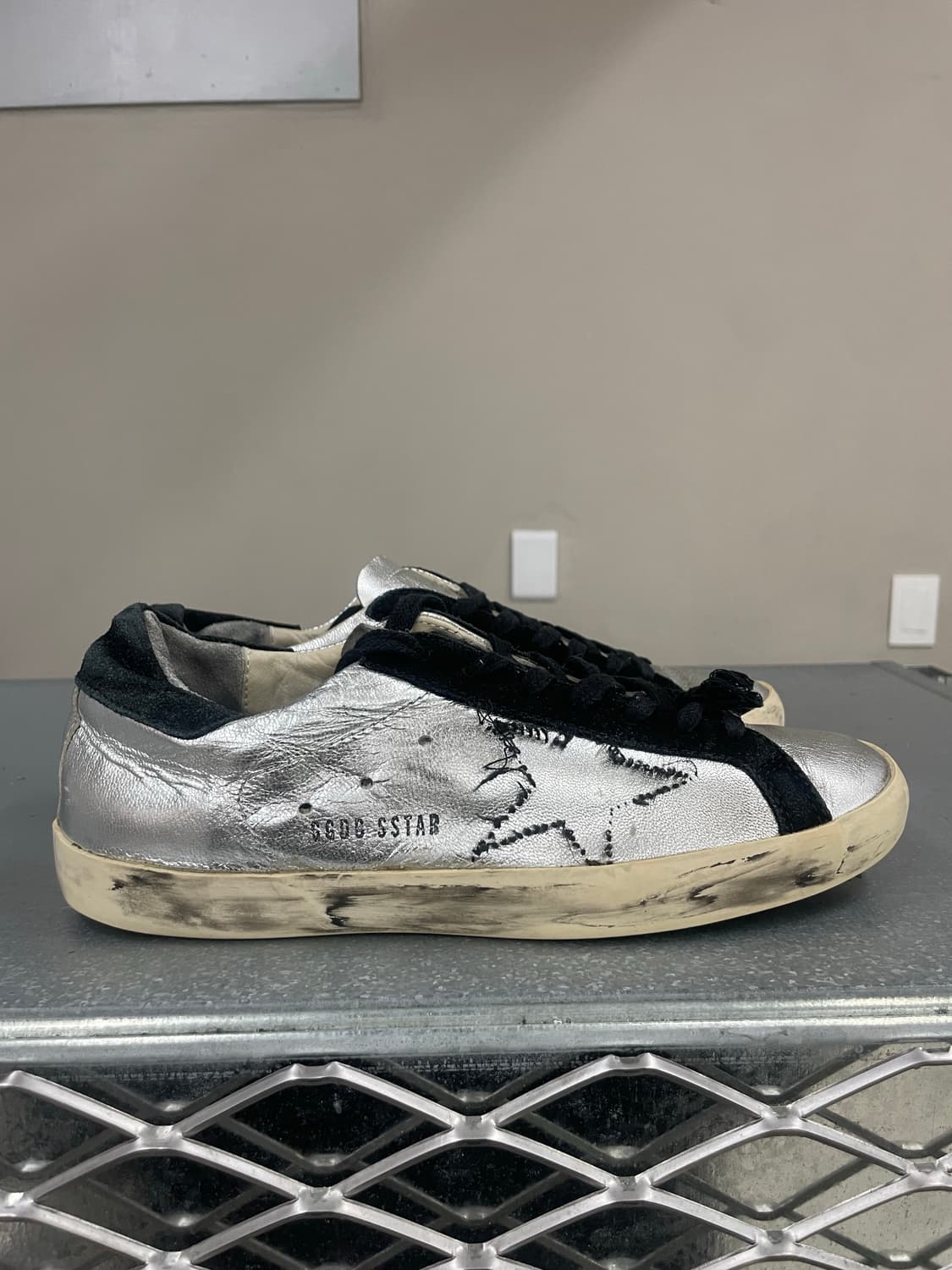 골든구스 슈퍼스타 메탈릭실버 40 상품이미지4