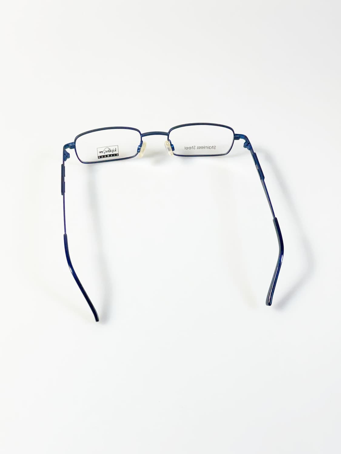 KIPLING 슬림 스퀘어 블루 메탈 프레임 빈티지 안경 상품이미지5
