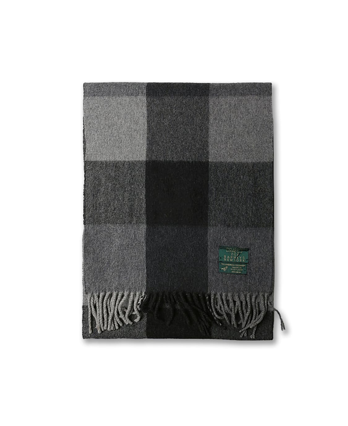 드레익스 [Drake's] 빅 스퀘어 그레이 톤 머플러 For 바니스뉴욕 상품이미지2