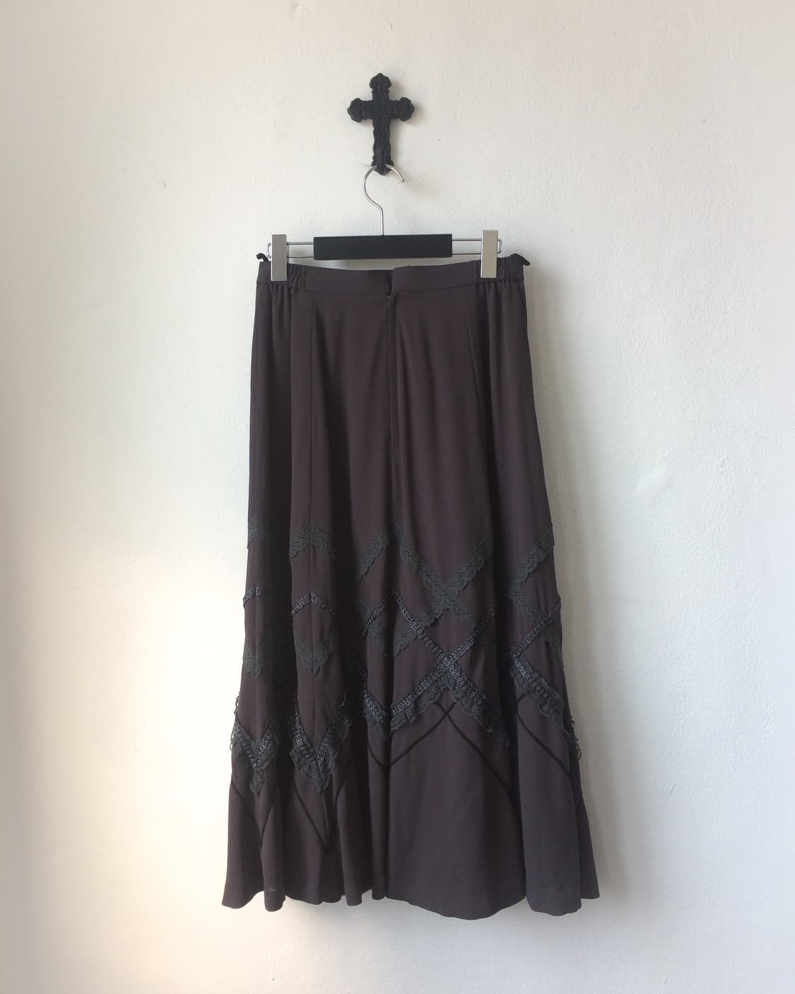 Lace trimming point long skirt 상품이미지3