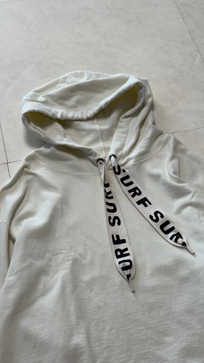 캐피탈 플리스 캣피쉬 서프 후드 스웻셔츠 화이트 상품이미지2