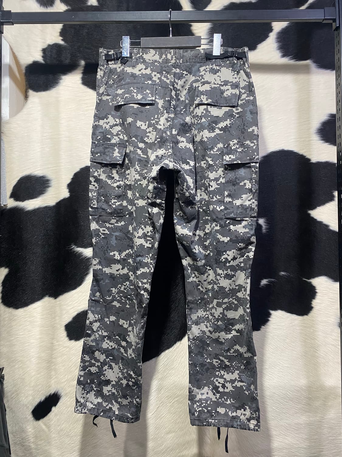 Japanese vtg 핀턱 디테일 카모 카고팬츠 상품이미지7