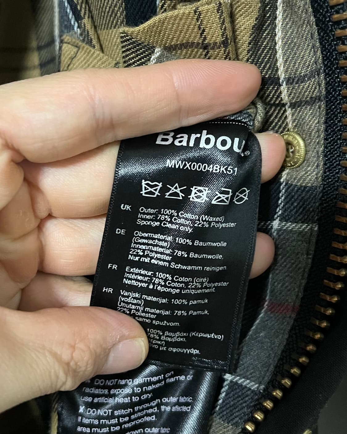 바버 인터네셔널 벨티드 왁스 자켓 상품이미지8