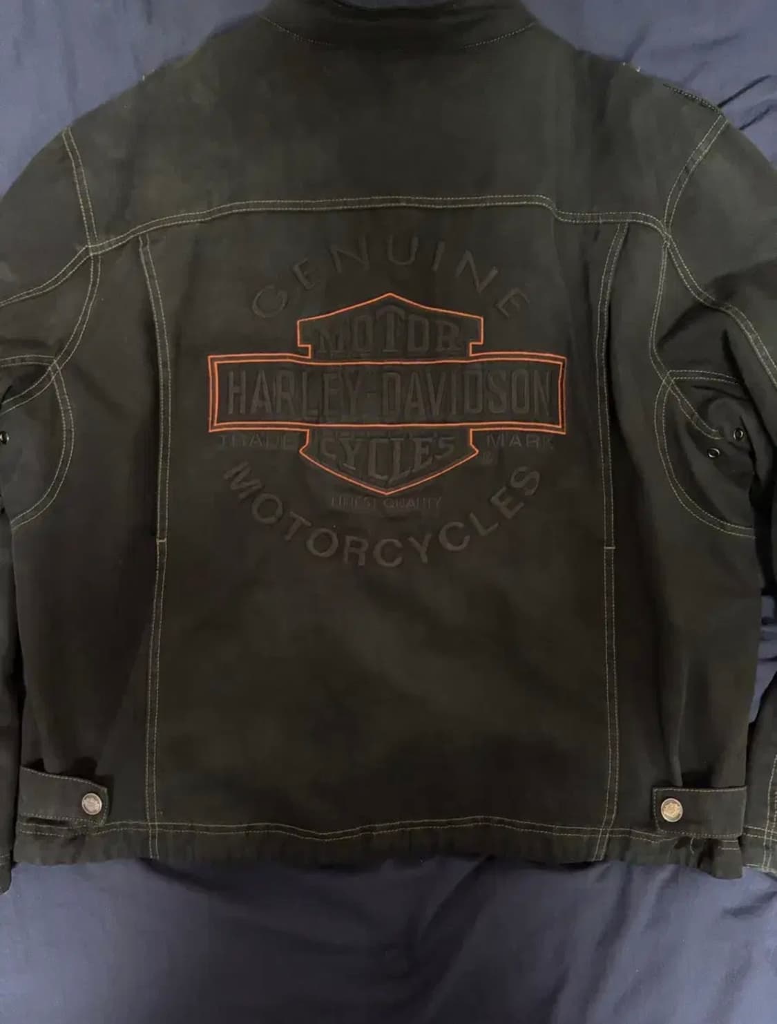 [Harley Davidson] 할리 데이비슨 페이딩 코튼 라 이더 자켓 상품이미지1