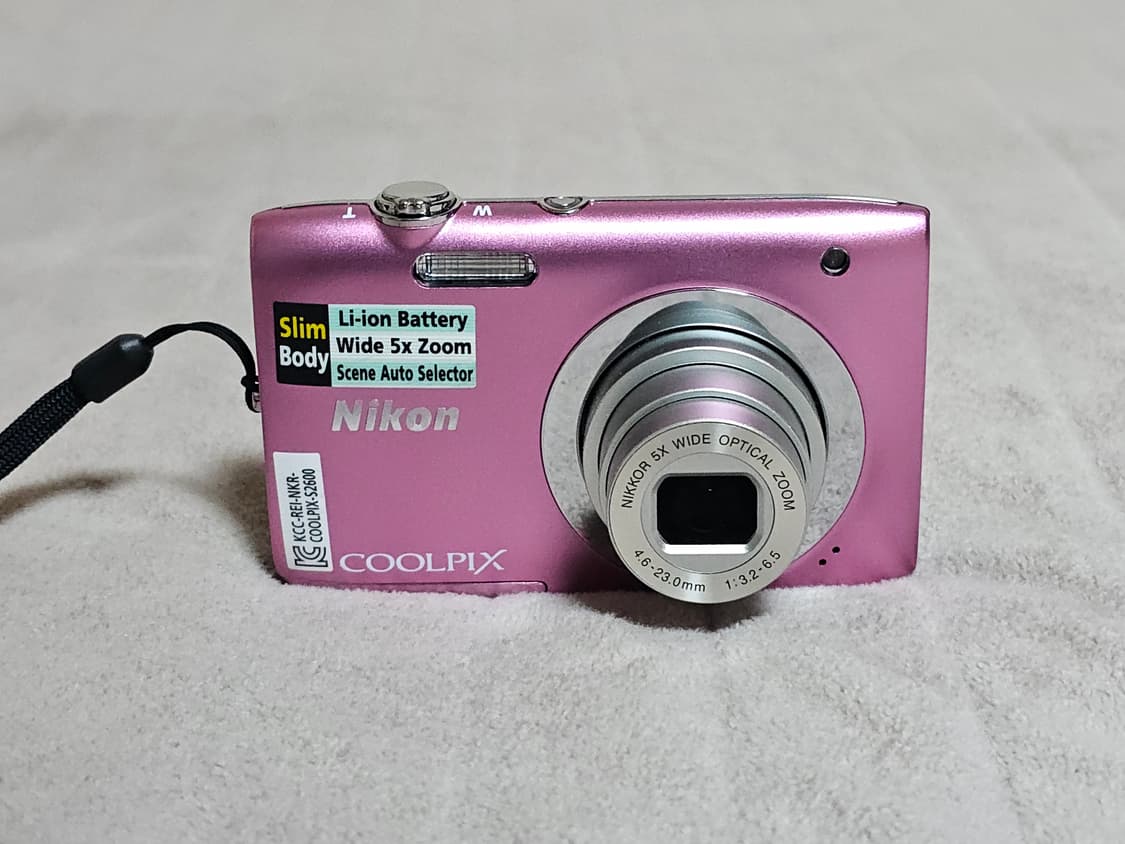 니콘 쿨픽스 S2600 핑크색 디지털 카메라 상품이미지1