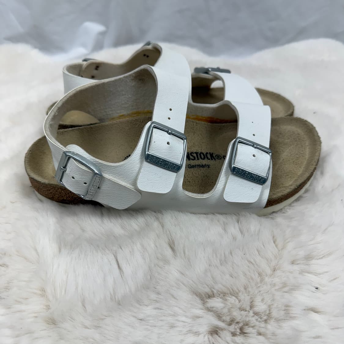 230) 버켄스탁 밀라노 샌들 화이트 상품이미지5