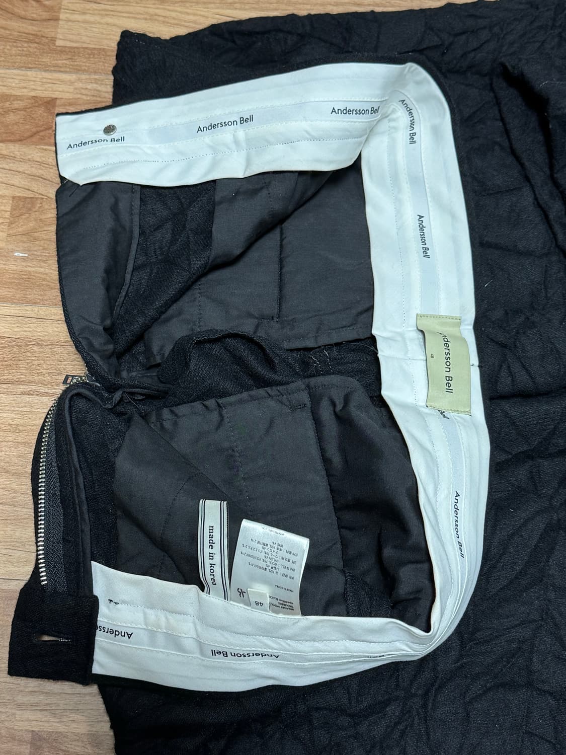 앤더슨벨 BELFORT 울 와이드 팬츠 48 상품이미지4