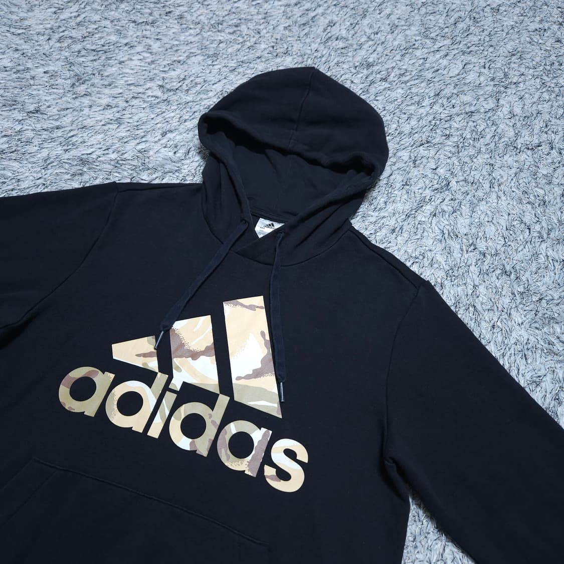 아디다스)95-100 남자 카모 후드티셔츠 / 왕눈이샵 상품이미지4