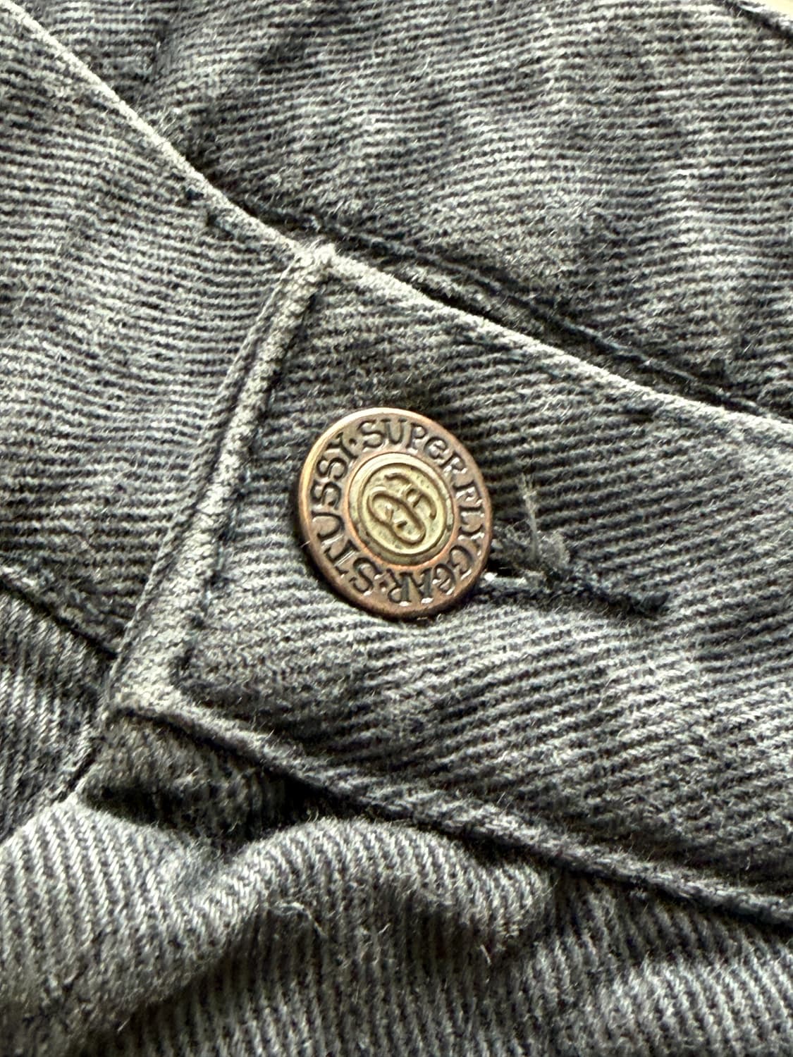 80-90s stussy 올드 스투시 빅올진 블랙 데님 30 (USA) 상품이미지6