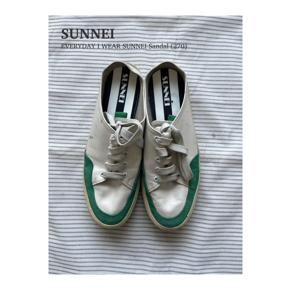 SUNNEI 레더 / 스웨이드 스니커즈 (270) 상품이미지1