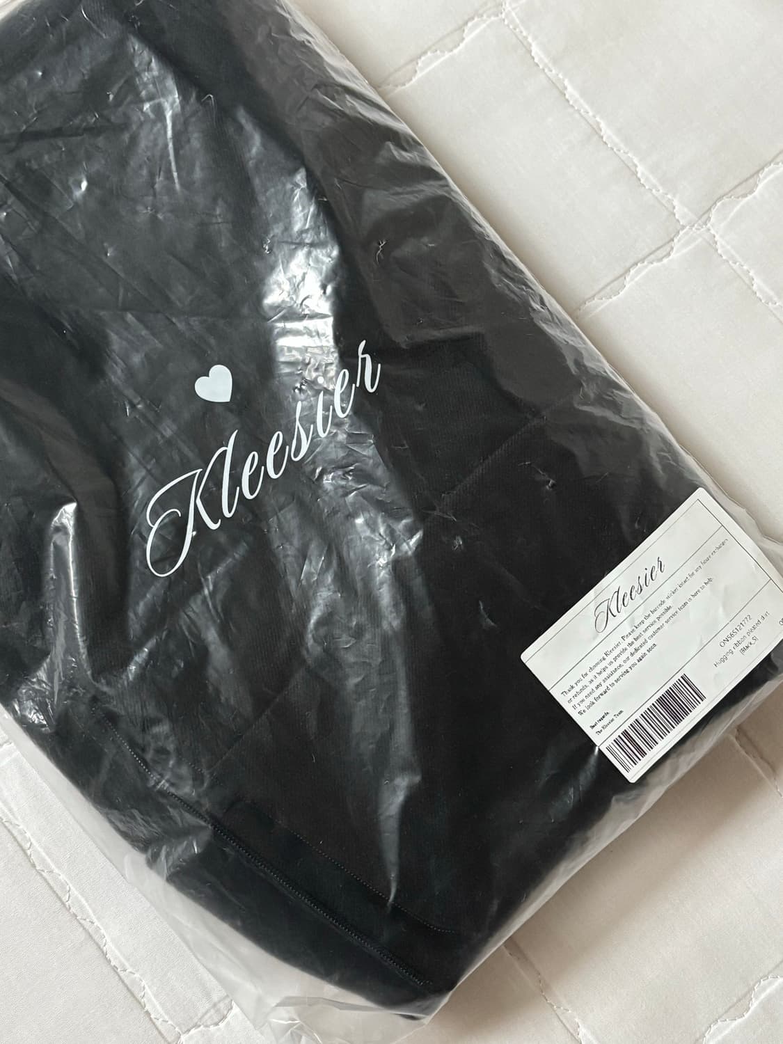 클리시어 허깅 리본 플리츠 스커트 블랙 S 닝닝 상품이미지2