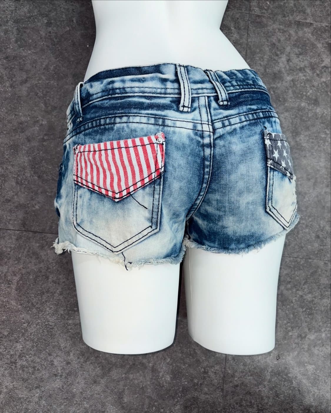 denim shorts 성조기 데님반바지 상품이미지2