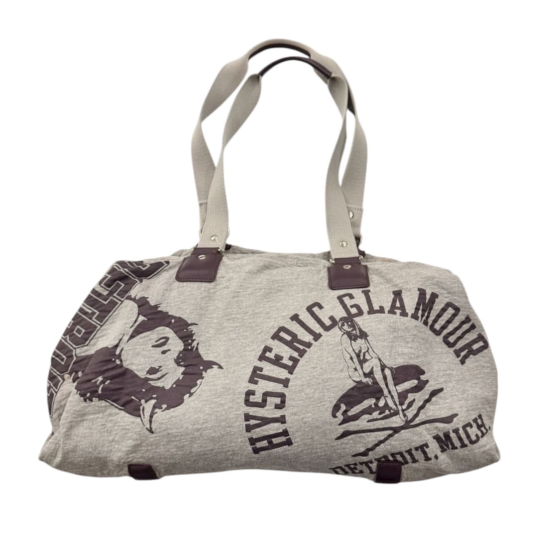 히스테릭글래머 프린티드 스웻 숄더백 그레이 상품이미지2