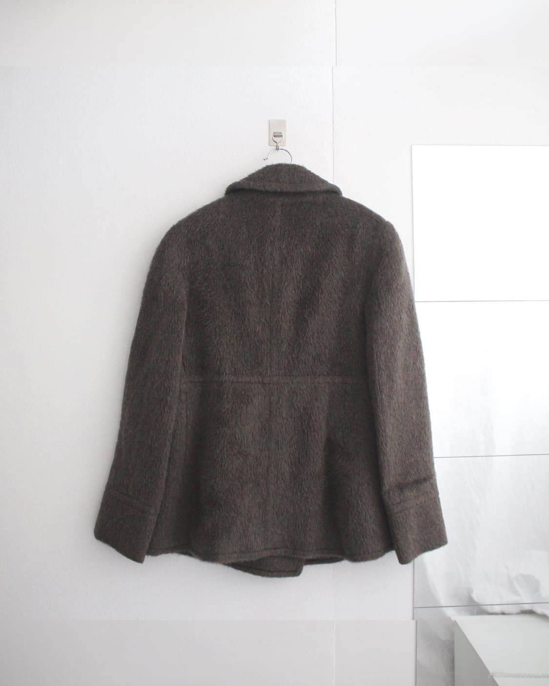 hairy alpaca wool duffle coat 상품이미지2