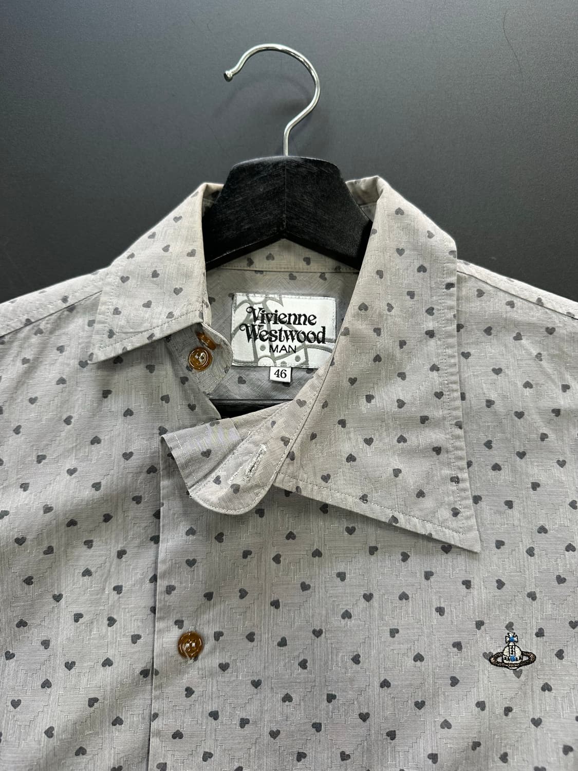 비비안웨스트우드 하트 사선버튼 Orb 셔츠  상품이미지8