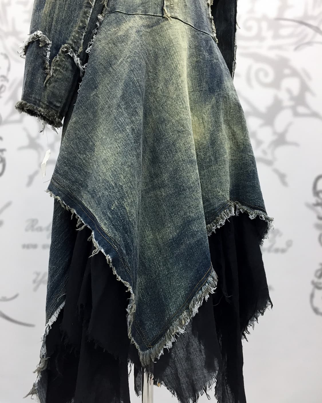 Grunge denim maxi coat 상품이미지7