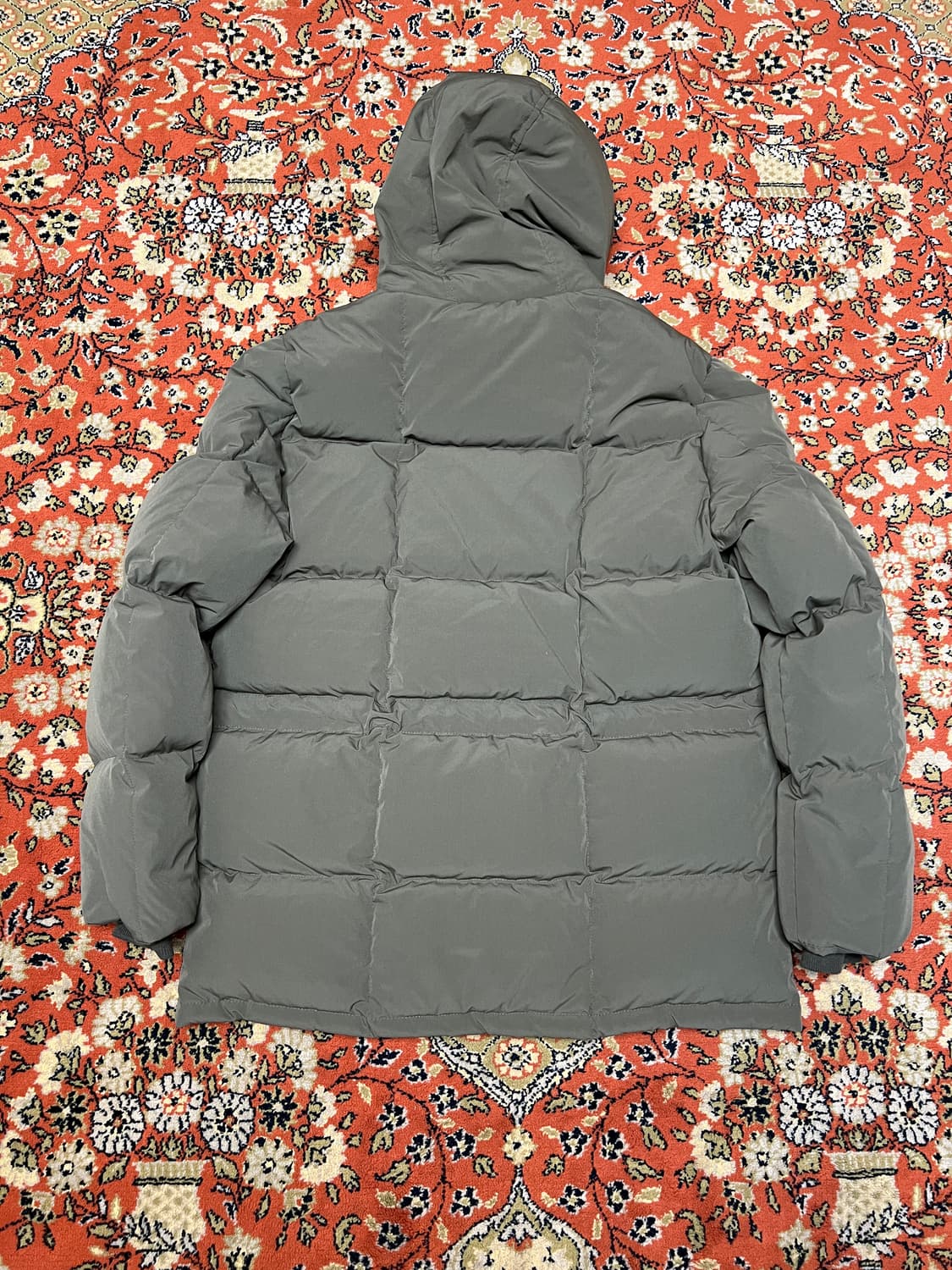 [L] 에디바우어 카라코람 구스 패딩 카키그레이 상품이미지2