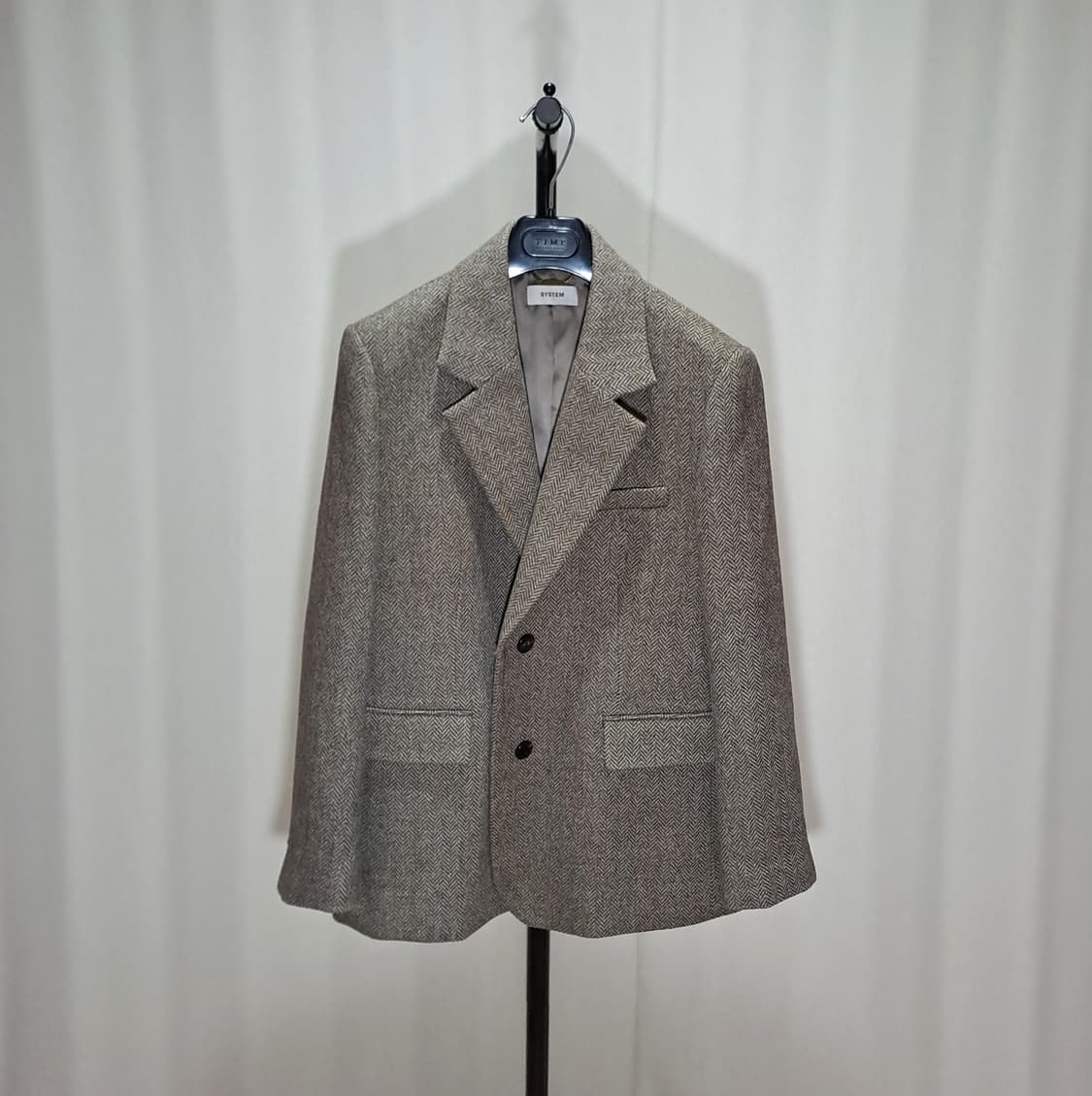 (여성 택포) 시스템 23FW 헤링본 자켓 82-94-160 B630 상품이미지1