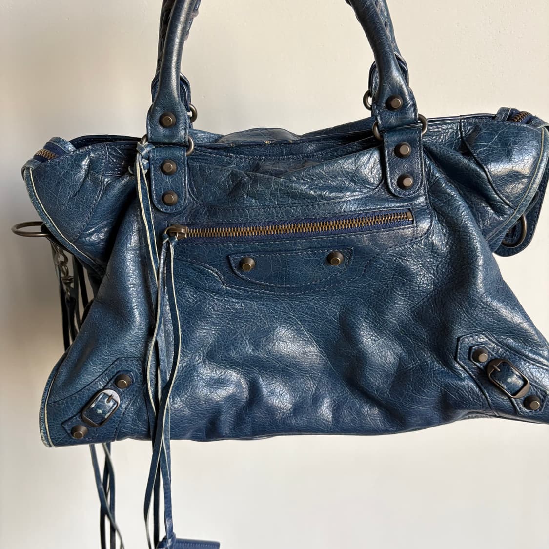 발렌시아가 모터백 네이비 상품이미지2