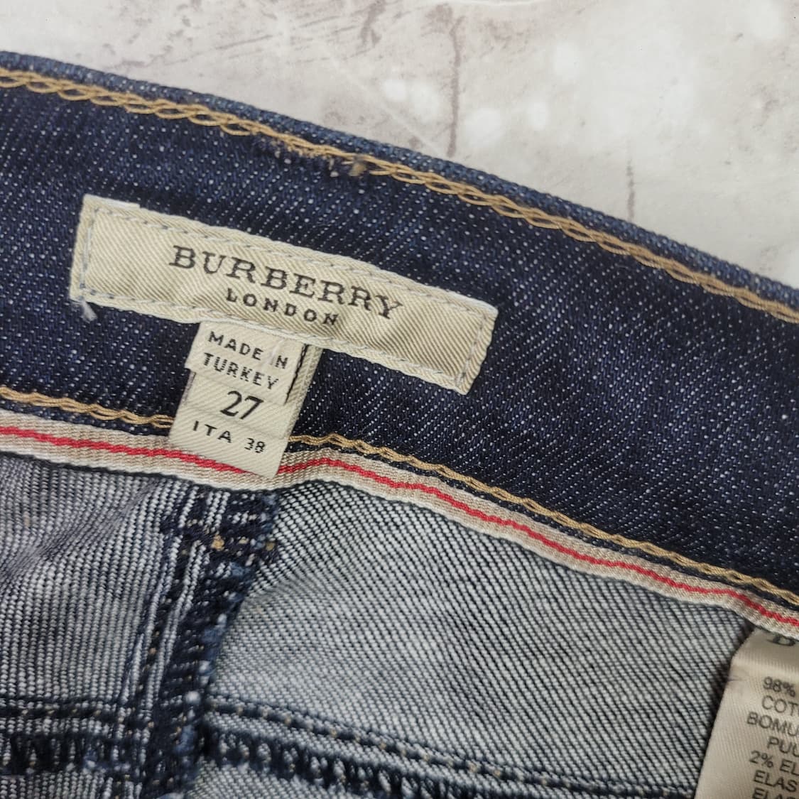 버버리 여성 데님 일자핏 청바지 상품이미지5