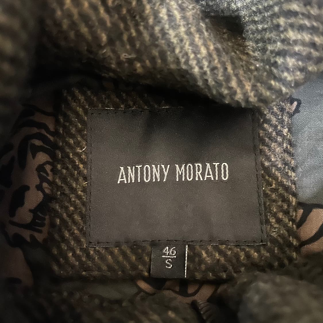 안토니모라토 카키브라운 더플 코트 S 상품이미지5