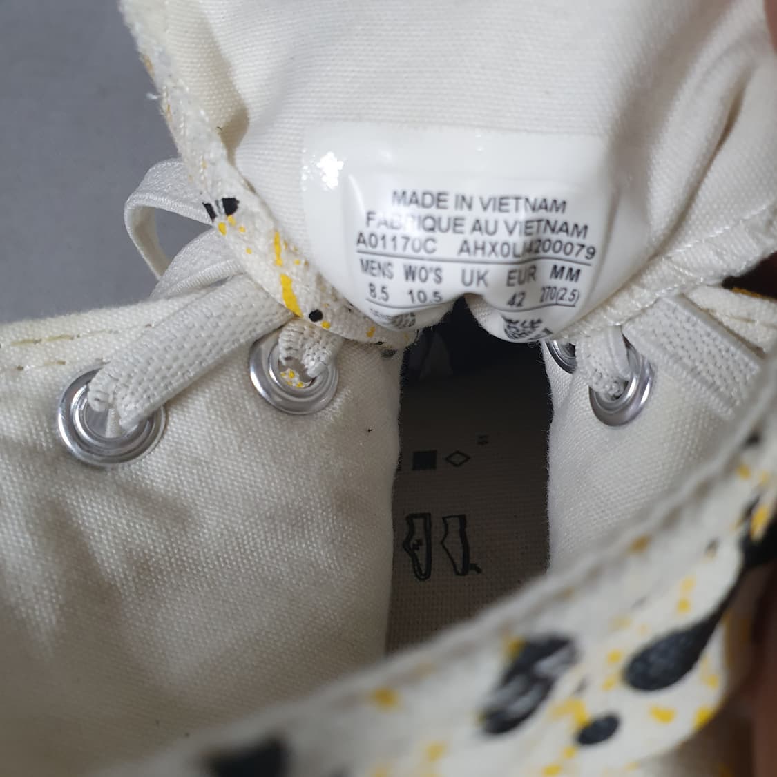 컨버스 척 70 빈티지 하이 페인트 스플래터 에그렛 상품이미지6