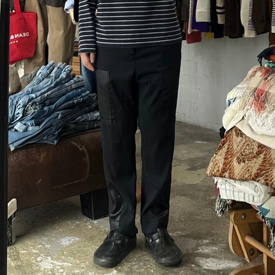 (착용컷) UNITED TOKYO 패치 밴딩 팬츠 (남성용 3) 상품이미지3