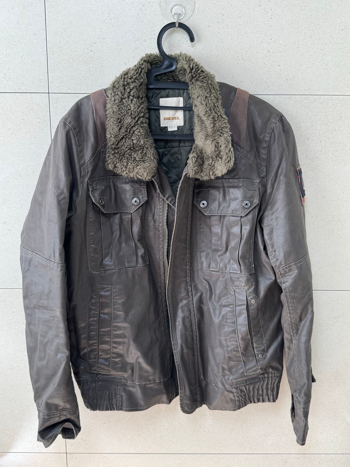 Diesel 디젤 시어링 코티드 트러커 점퍼 자켓 상품이미지2