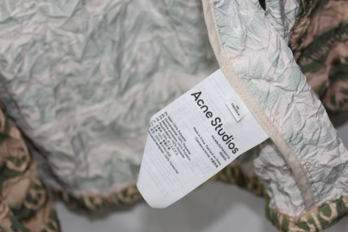 ACNE STUDIOS 아크네스튜디오 2WAY 하이넥 립스탑 윈드브레이커 상품이미지9