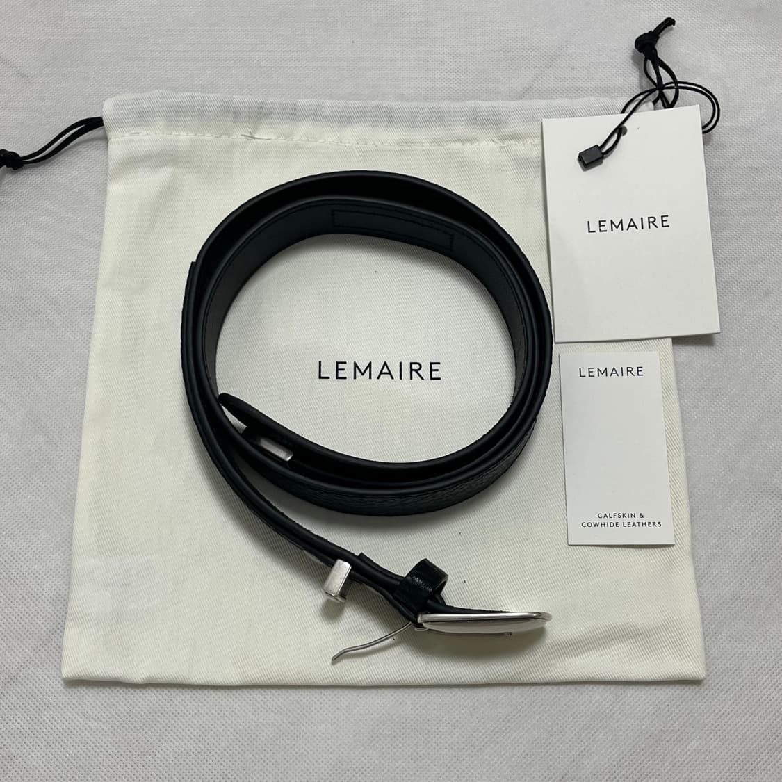[85]르메르 26ss 웨스턴 벨트/그레인 레더 블랙 상품이미지3