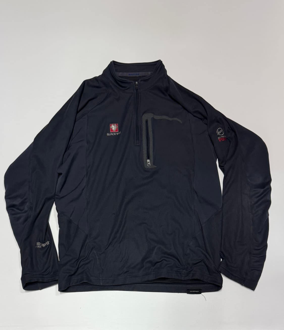 블랙야크 윈드스토퍼 하프집업 기능성 등산 긴팔티 M 상품이미지1