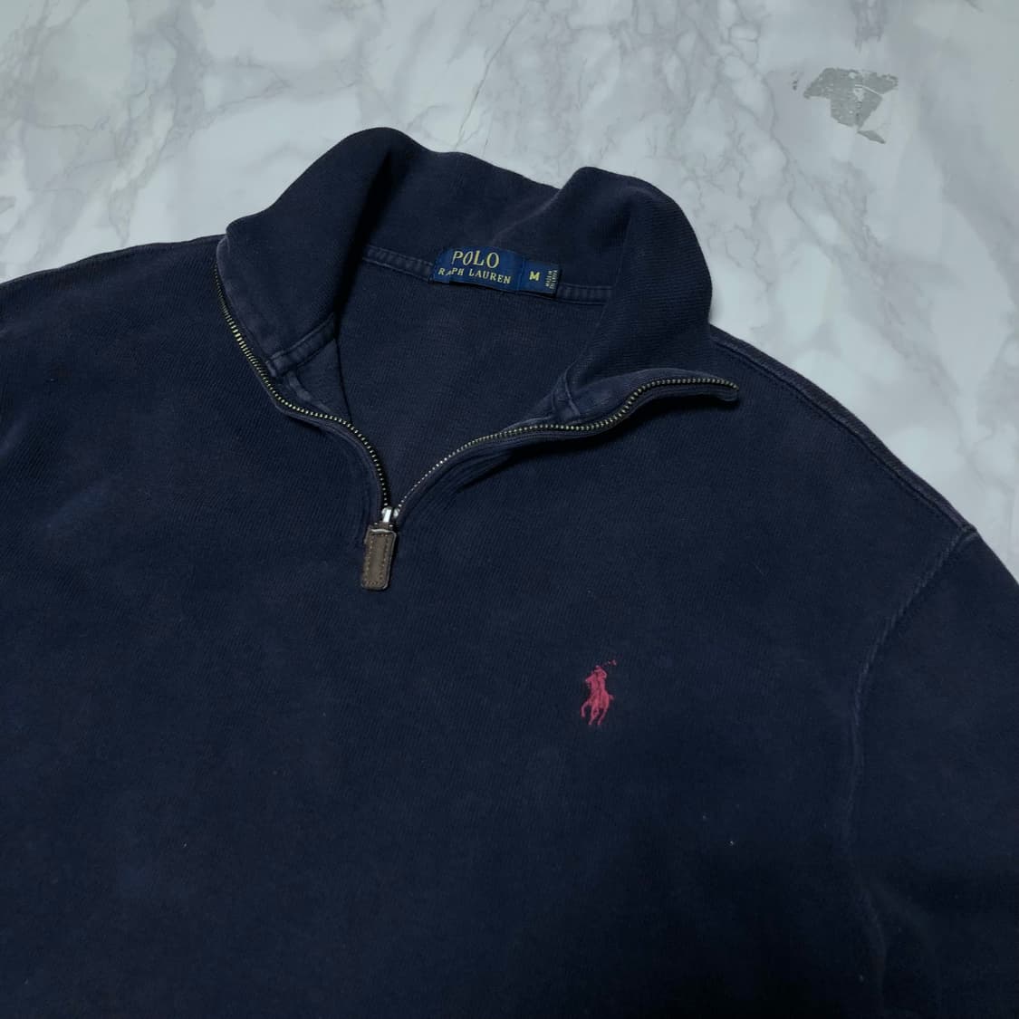 폴로 랄프로렌 반집업 니트 티셔츠 상품이미지2