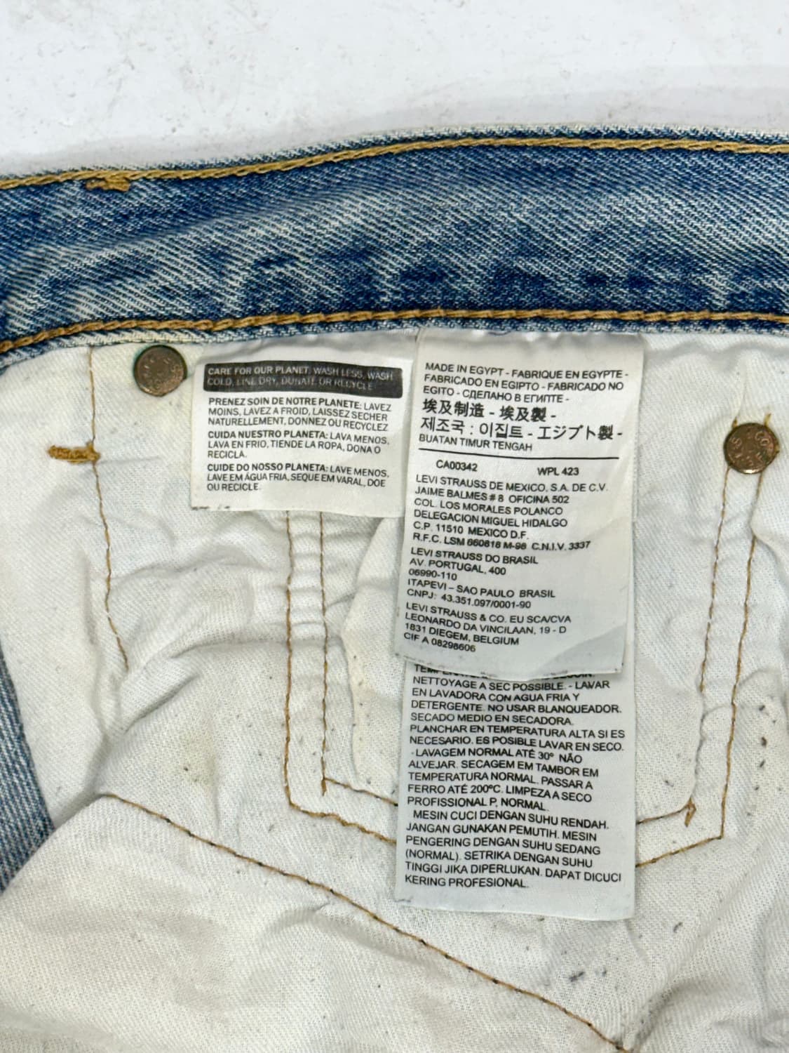 리바이스 501 연청 데님 팬츠 청바지 32 상품이미지7