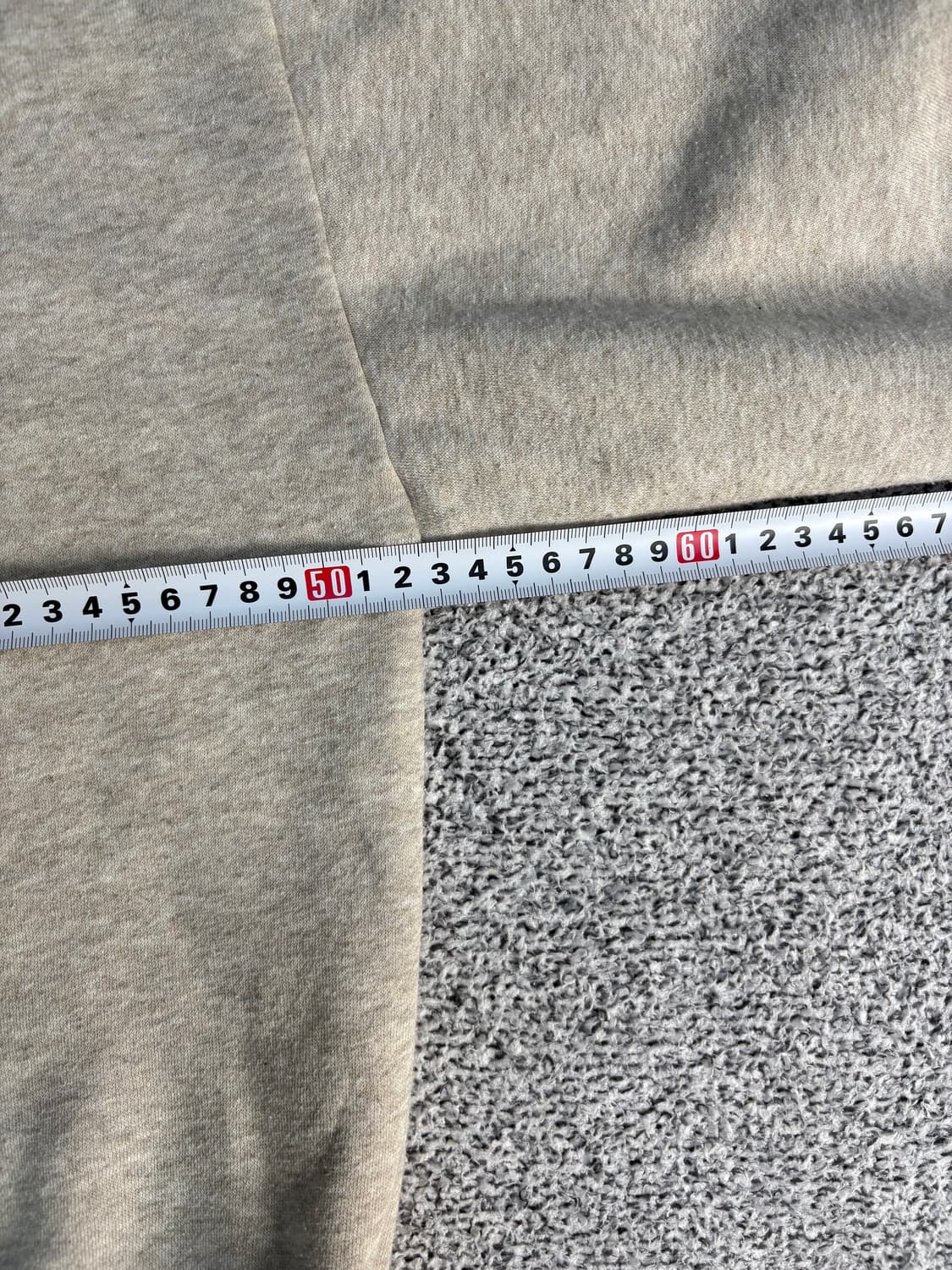 실측 게스 기모 오트밀 반집업 맨투맨 0303J 상품이미지5