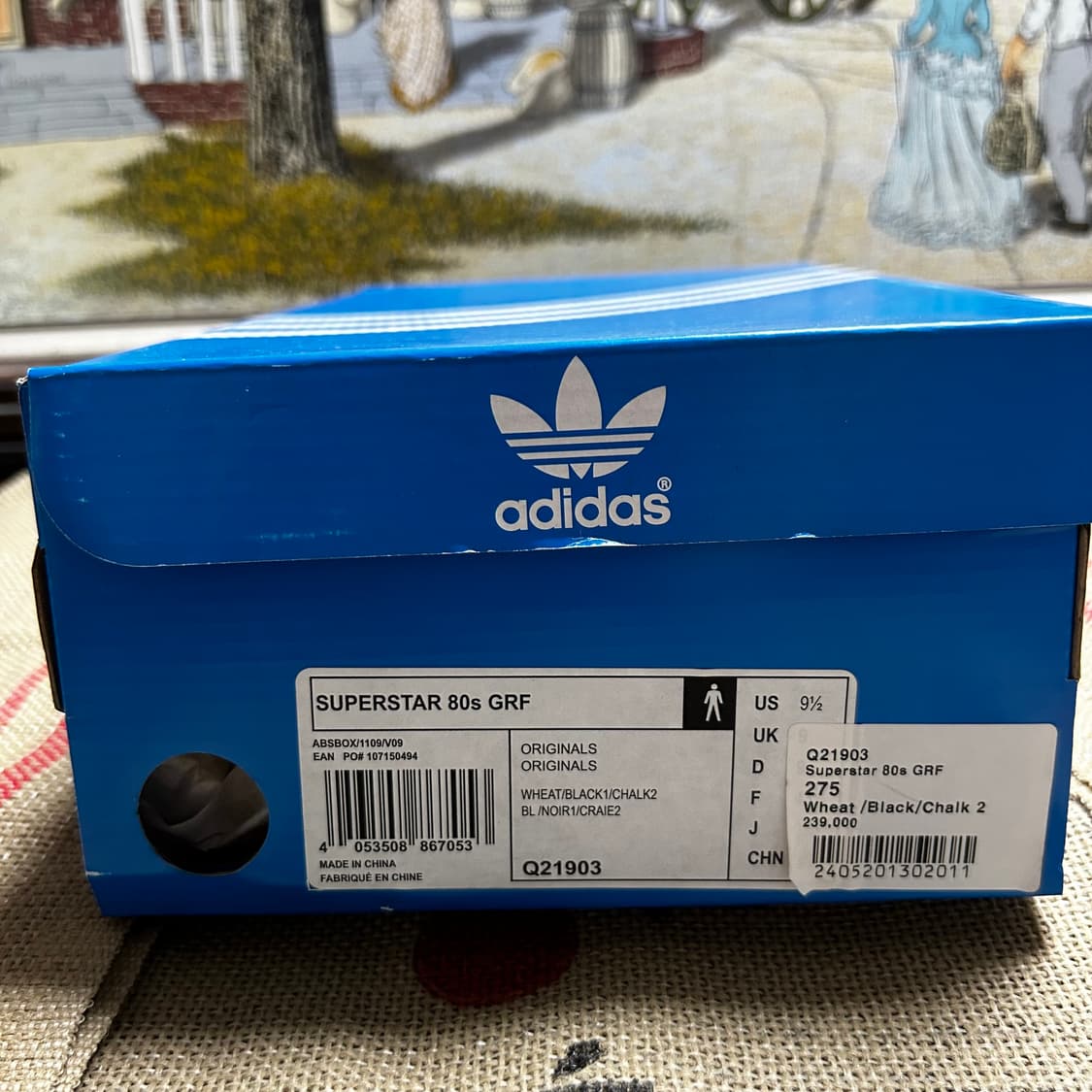 새상품 아디다스 슈퍼스타 80s 지라프 (Q21903) 상품이미지7