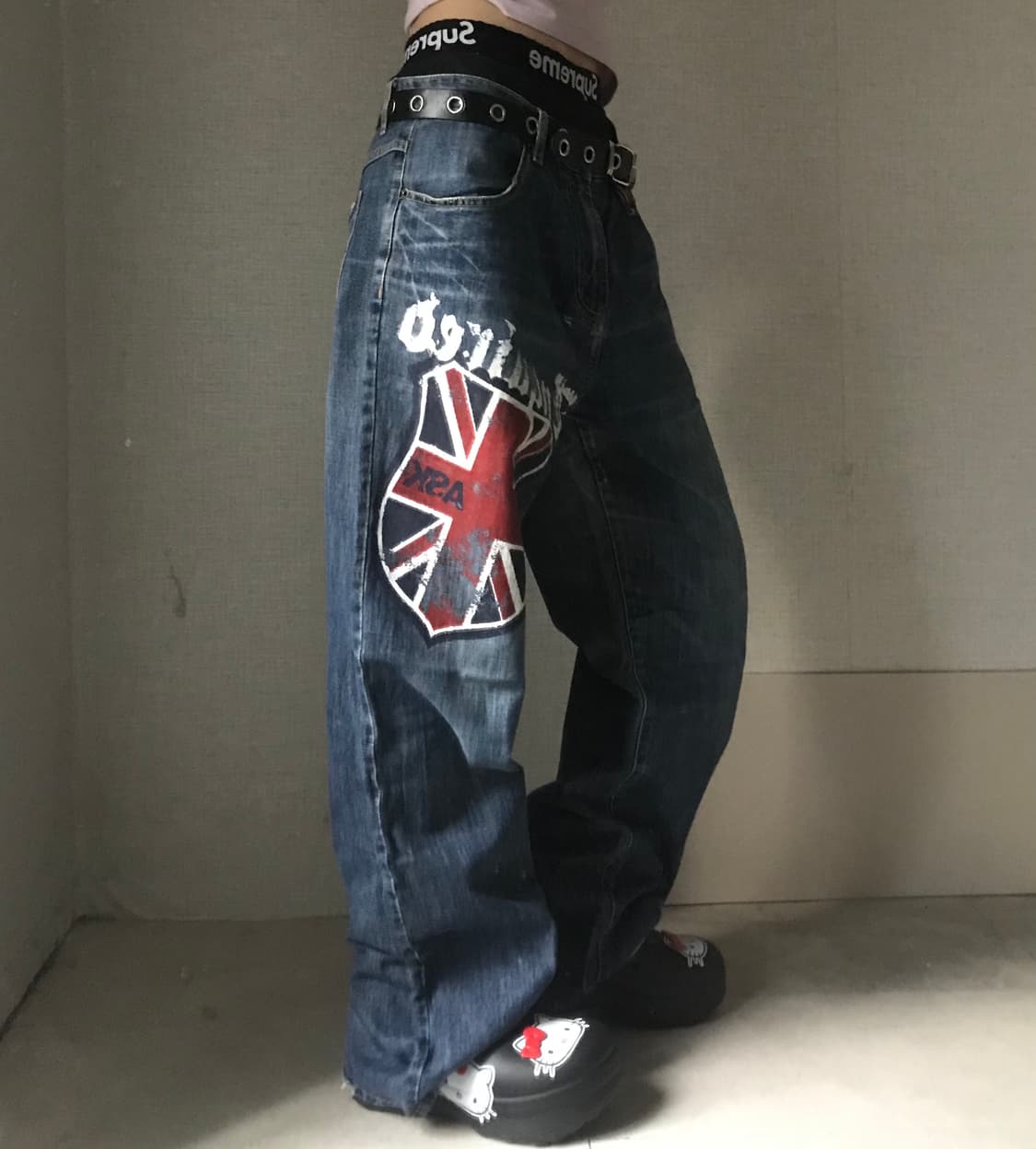 Ask 잉글랜드 와이드 데님팬츠 상품이미지1