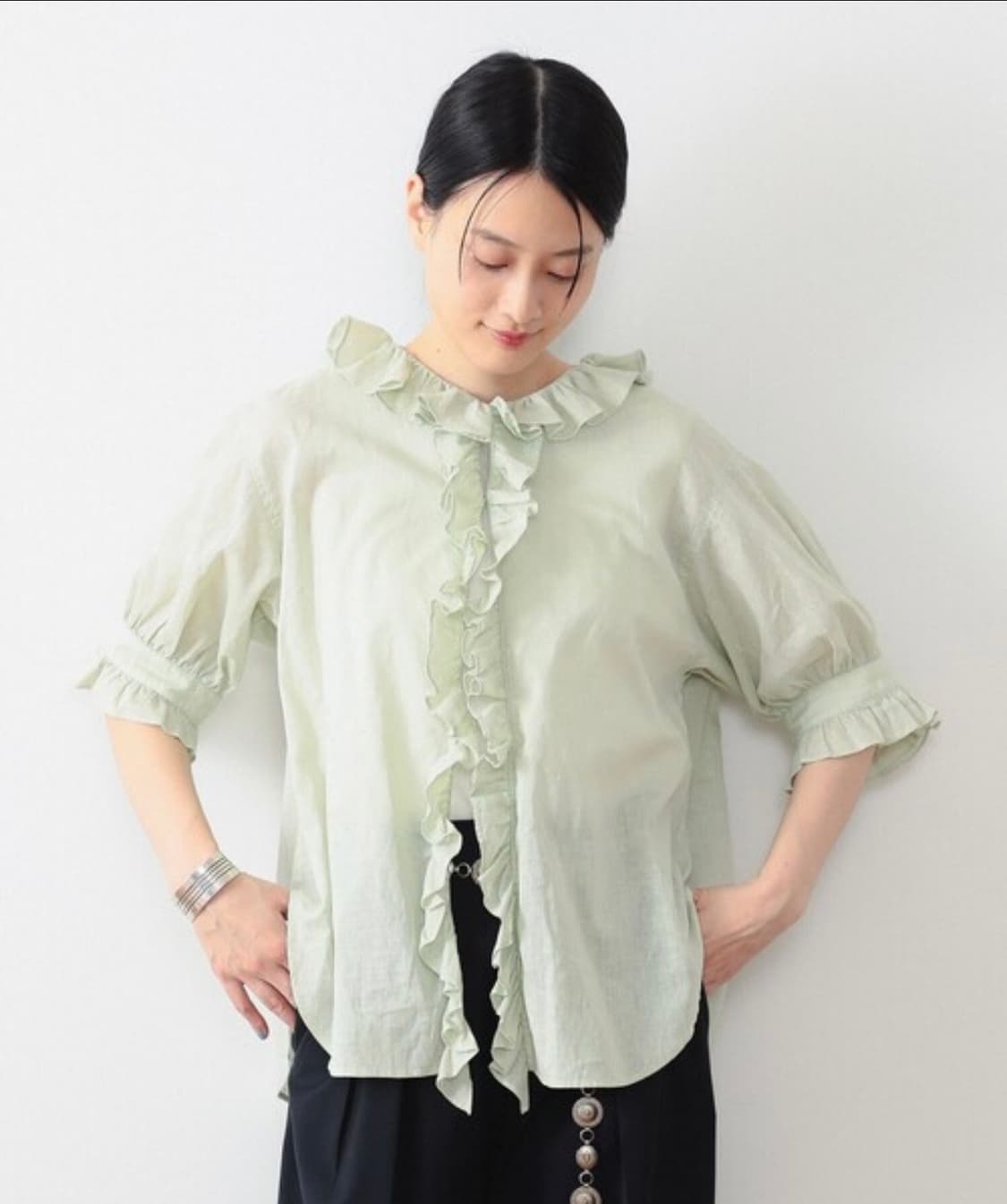 빔즈 보이 블라우스 상품이미지2