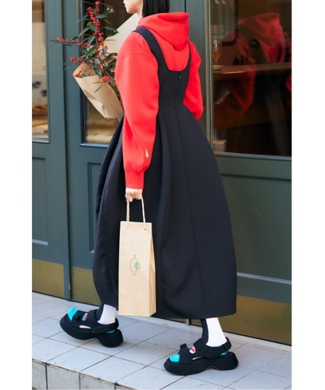 나곤스탠스 엔폴드 벌룬 원피스  상품이미지4