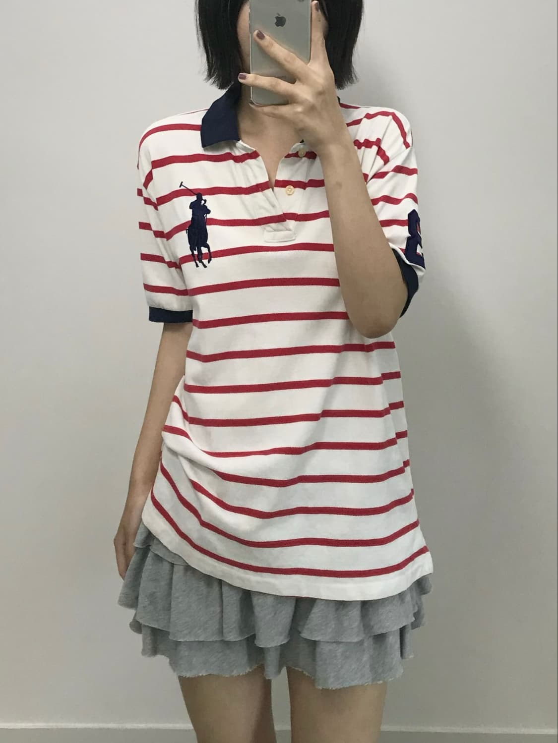 폴로 랄프로렌 넘버3 빅포니 스트라이프 PK 반팔 티셔츠 상품이미지1