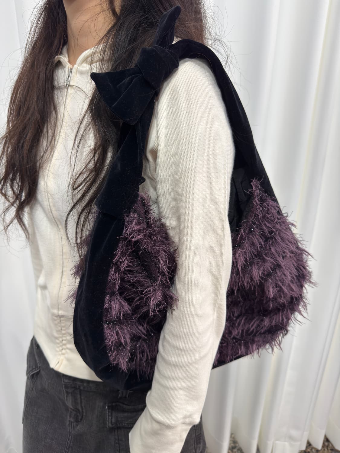 fur velvet bag 상품이미지1