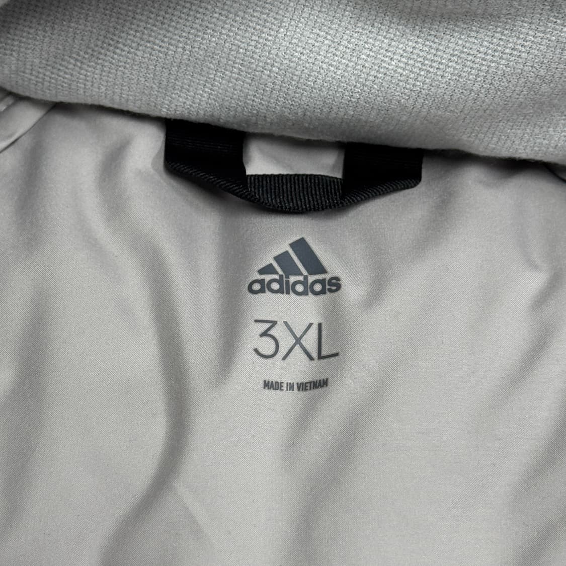 아디다스 화이트 삼선 후드 패딩 3XL 상품이미지5